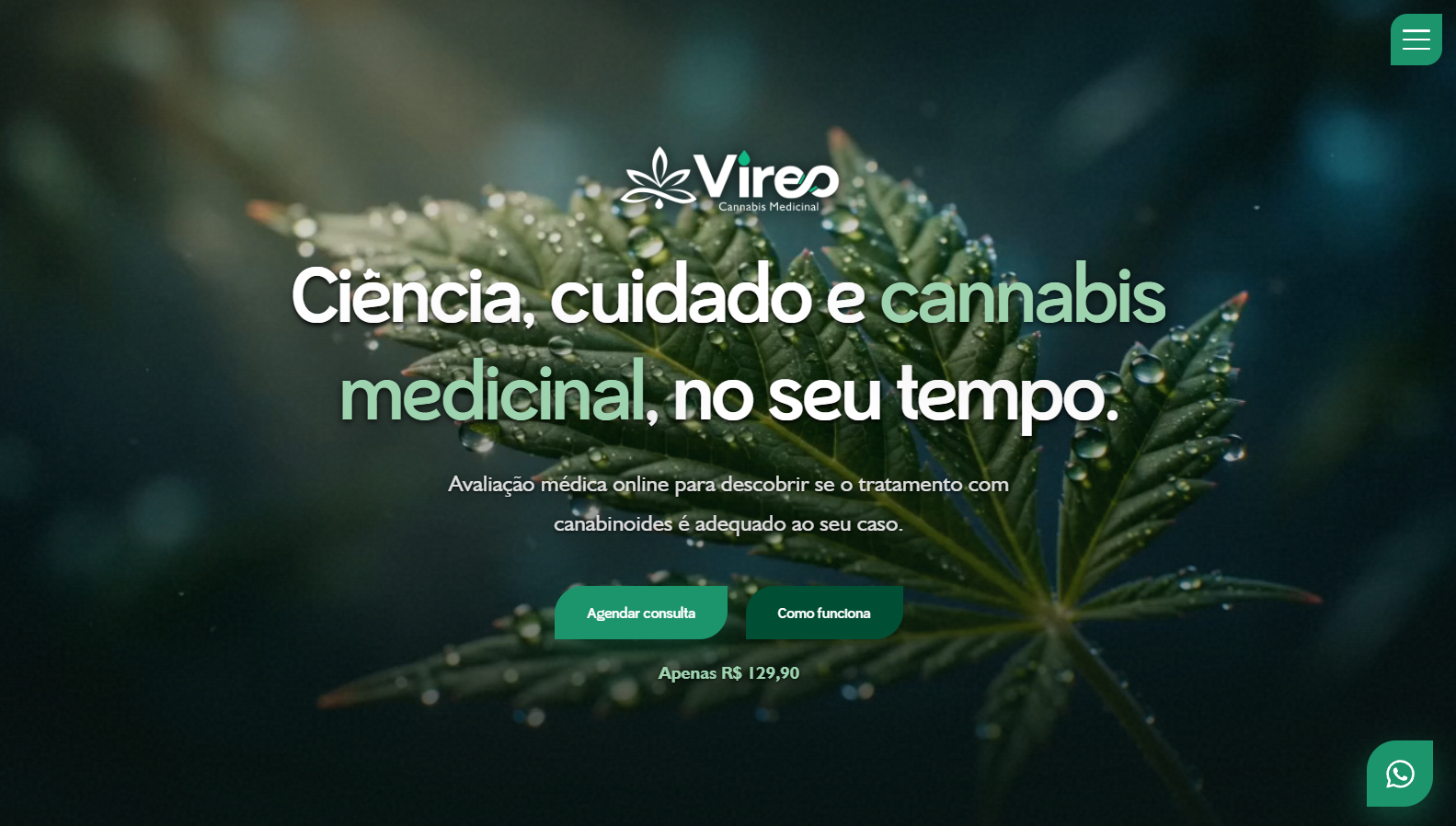 Prévia do site Vireo Med