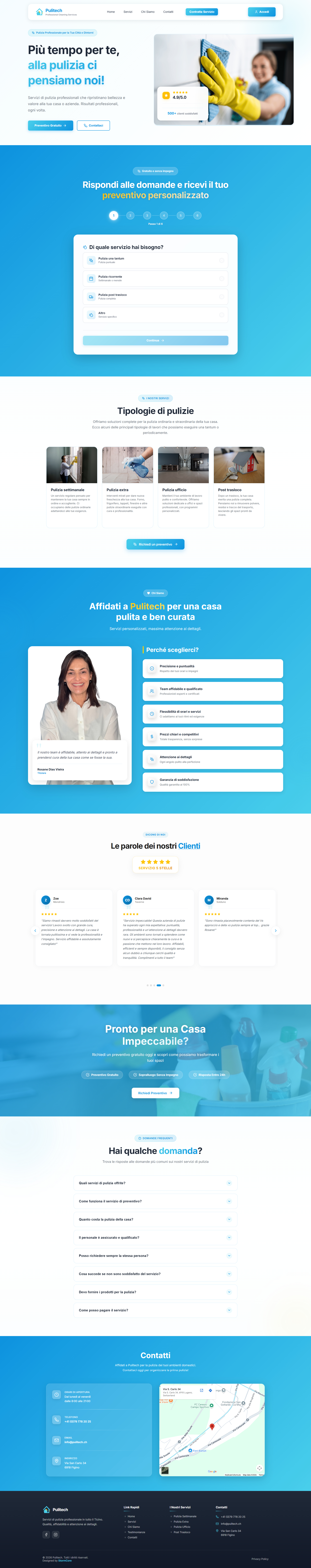 Prévia do site Pulitech