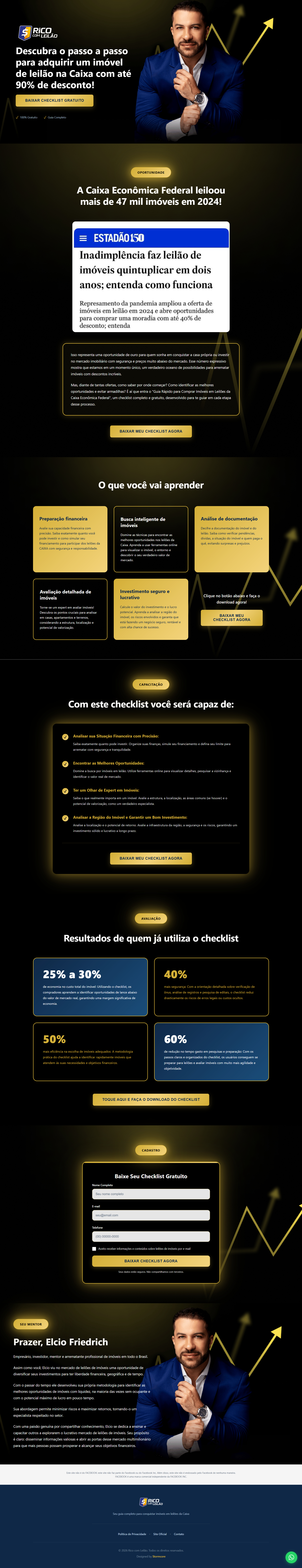 Prévia do site Rico Com Leilão