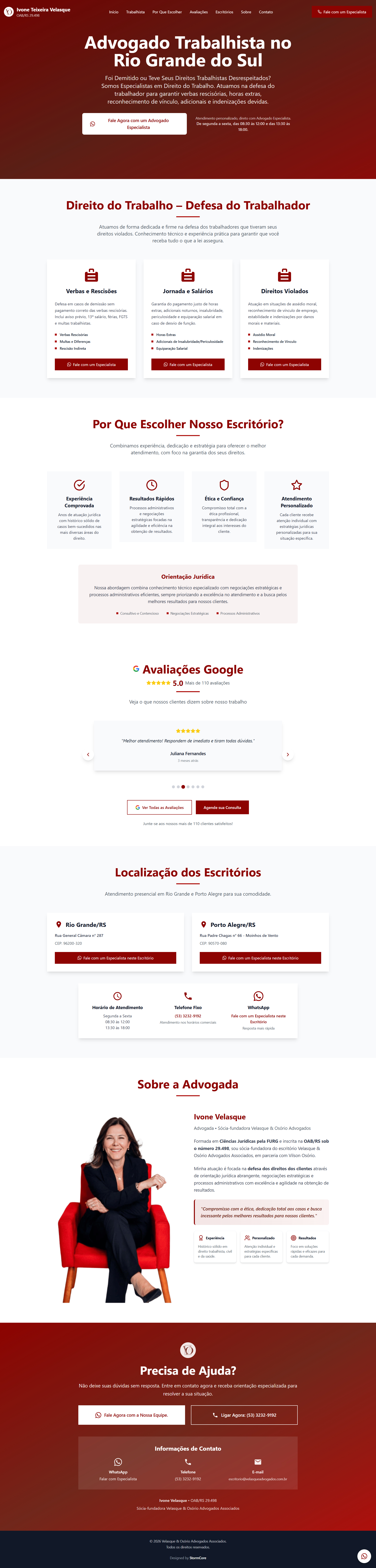 Prévia do site Velasque Advogados